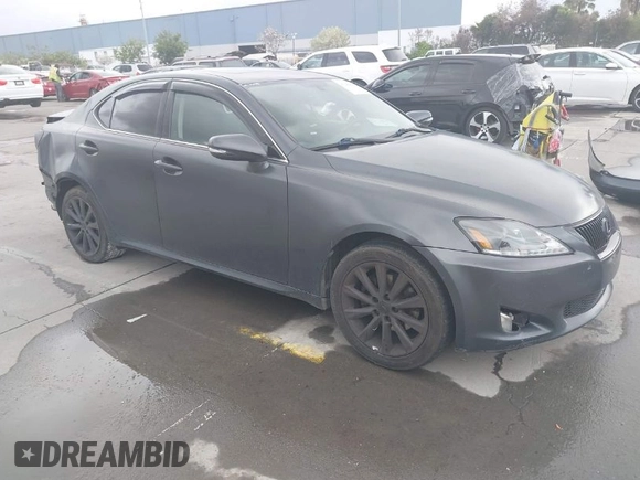 2009 Lexus IS 250 with VIN JTHBK262695087036, listed as a IAAI auction lot 41944640 with 221,438 mi miles and . Bid and sale history available at DreamBid. Image 1.
