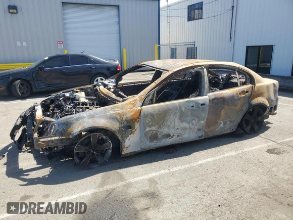 2008 Pontiac G8 GT with VIN 6G2EC57Y38L124142, listed as a Copart auction lot 51635975 with 0 mi miles and Non Repairable. Bid and sale history available at carsss.com. Image 1.