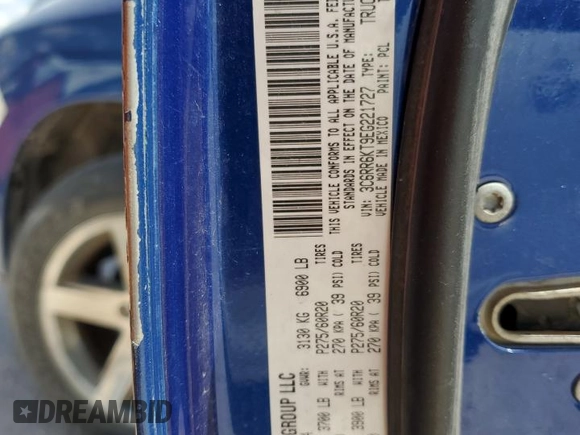 2014 Ram 1500 Express with VIN 3C6RR6KT9EG221727, listed as a Copart auction lot 65343974 with 154,126 mi miles and Salvage Title. Bid and sale history available at carsss.com. Image 13.