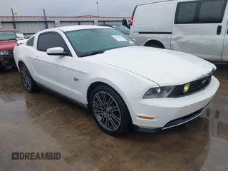 2010 Ford Mustang GT with VIN 1ZVBP8CH9A5104685, listed as a IAAI auction lot 41534828 with 82,771 mi miles. Bid and sale history available at carsss.com. Image 1.
