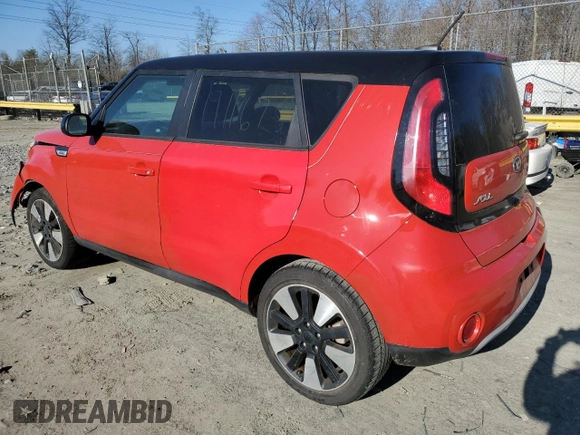 2019 Kia Soul + with VIN KNDJP3A5XK7656664, listed as a Copart auction lot 47354095 with 34,849 mi miles and Salvage Title. Bid and sale history available at DreamBid. Image 2.