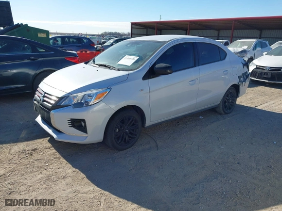 2022 Mitsubishi Mirage G4 ES with VIN ML32FUFJ5NHF03326, listed as a IAAI auction lot 41340720 with 15,621 mi miles. Bid and sale history available at carsss.com. Image 17.