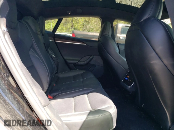 2021 Tesla Model S Plaid with VIN 5YJSA1E63MF451391, listed as a Copart auction lot 54821985 with 50,480 mi miles and Salvage title. Bid and sale history available at DreamBid. Image 10.