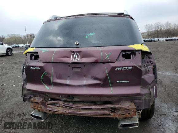 2010 Acura MDX Technology Pkg with VIN 2HNYD2H65AH515465, listed as a Copart auction lot 52321695 with 246,477 mi miles and Salvage Title. Bid and sale history available at carsss.com. Image 6.