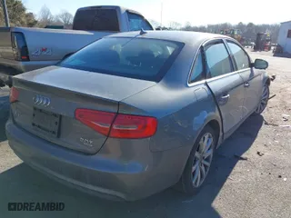 2013 Audi A4 Premium Plus with VIN WAUFFAFLXDN051060, listed as a IAAI auction lot 41459725 with 119,317 mi miles. Bid and sale history available at carsss.com. Image 4.
