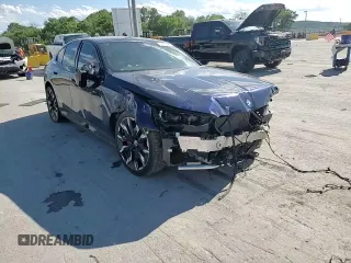 2024 BMW i5 M60 with VIN WBY43FK07RCR79924, listed as a Copart auction lot 58249825 with 17,589 mi miles and Salvage title. Bid and sale history available at DreamBid. Image 13.