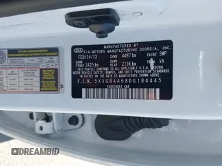 2013 Kia Optima SX с VIN 5XXGR4A68DG184445, выставлен на аукционе IAAI как лот 42510576 с пробегом 117 630 миль миль и . История ставок и продаж доступна на DreamBid. Изображение 9.