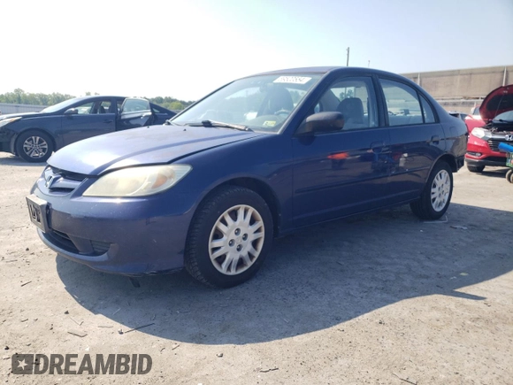 2004 Honda Civic LX with VIN 2HGES16694H612086, listed as a Copart auction lot 59520554 with 112,970 mi miles and Salvage Title. Bid and sale history available at DreamBid. Image 1.