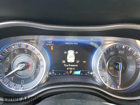 2016 Chrysler 300 with VIN 2C3CCAEG2GH252567, listed as a Copart auction lot 46750925 with 91,180 mi miles and Salvage Title. Bid and sale history available at carsss.com. Image 9.