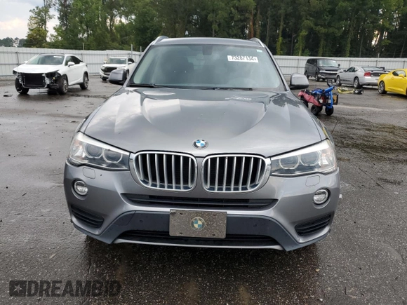 2015 BMW X3 xDrive28d with VIN 5UXWY3C57F0E95285, listed as a Copart auction lot 73287134 with 106,237 mi miles and Salvage Title. Bid and sale history available at carsss.com. Image 5.