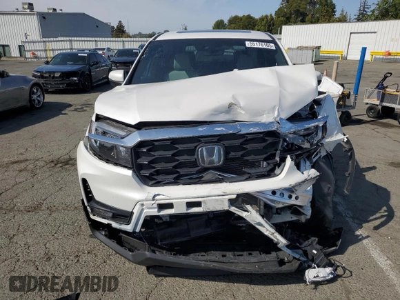 2023 Honda Passport EX-L with VIN 5FNYF8H58PB014241, listed as a Copart auction lot 55176105 with 16,672 mi miles and Salvage title. Bid and sale history available at DreamBid. Image 5.