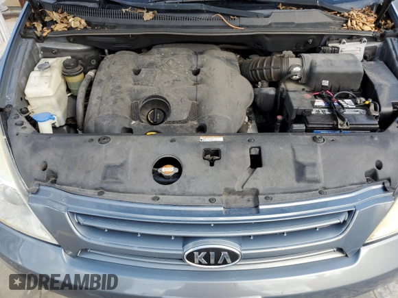 2009 Kia Sedona LX with VIN KNDMB233296314448, listed as a Copart auction lot 75161304 with 0 mi miles and Salvage Title. Bid and sale history available at carsss.com. Image 12.