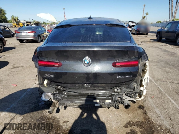 2020 BMW X4 xDrive30i with VIN 5UX2V1C0XLLE67281, listed as a Copart auction lot 60082113 with 32,438 mi miles. Bid and sale history available at carsss.com. Image 6.