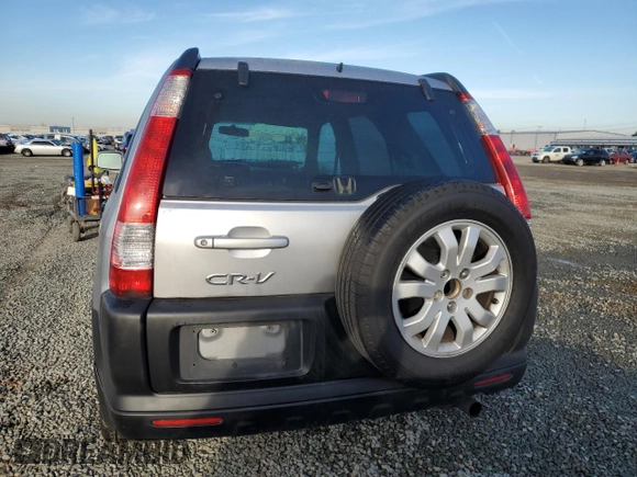 2005 Honda CR-V EX with VIN JHLRD788X5C022255, listed as a Copart auction lot 46299875 with 187,804 mi miles and Salvage Title. Bid and sale history available at carsss.com. Image 6.