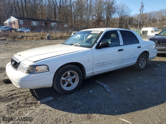 2001 Ford Crown Victoria Police Pkg Police Interceptor with VIN 2FAFP71WX1X151387, listed as a Copart auction lot 86810244 with 165,566 mi miles and Salvage Title. Bid and sale history available at carsss.com. Image 1.
