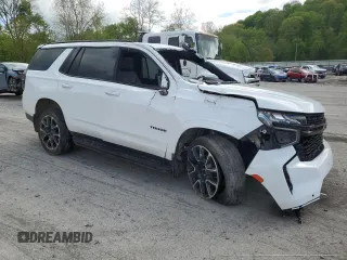 2023 Chevrolet Tahoe RST with VIN 1GNSKRKD4PR208337, listed as a Copart auction lot 56001845 with 30,127 mi miles and Salvage title. Bid and sale history available at DreamBid. Image 4.