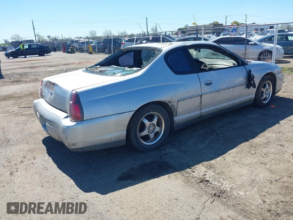 2003 Chevrolet Monte Carlo LS with VIN 2G1WW12E039357575, listed as a IAAI auction lot 41865778 with 1 mi miles. Bid and sale history available at carsss.com. Image 4.