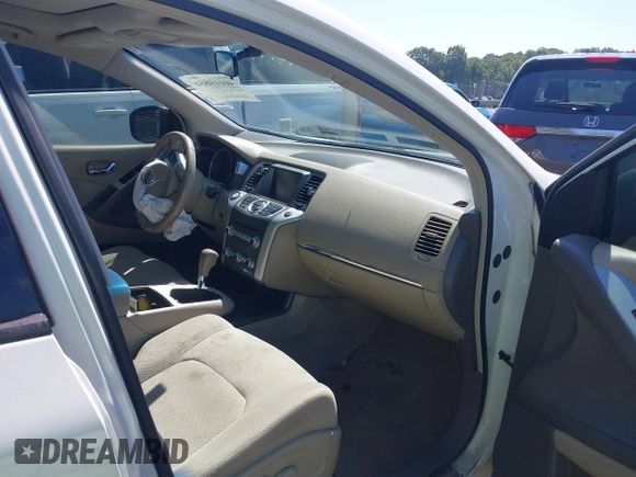 2012 Nissan Murano S with VIN JN8AZ1MW3CW202562, listed as a IAAI auction lot 40119861 with 191,924 mi miles. Bid and sale history available at carsss.com. Image 5.