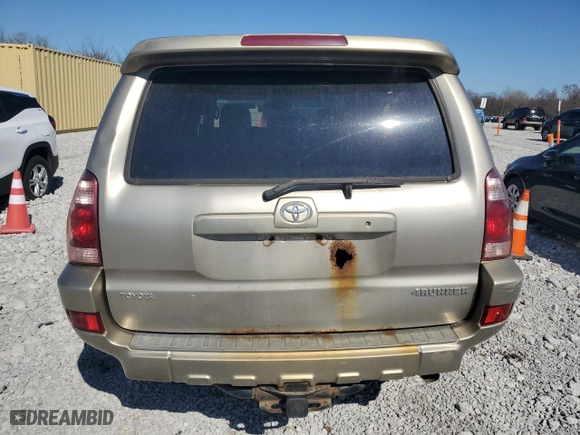 2004 Toyota 4Runner Limited with VIN JTEBT17R940036345, listed as a Copart auction lot 48307835 with 214,847 mi miles and Clean Title. Bid and sale history available at carsss.com. Image 6.