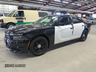2019 Dodge Charger Police with VIN 2C3CDXAT5KH688700, listed as a Copart auction lot 58722835 with 101,192 mi miles and Clean title. Bid and sale history available at DreamBid. Image 1.