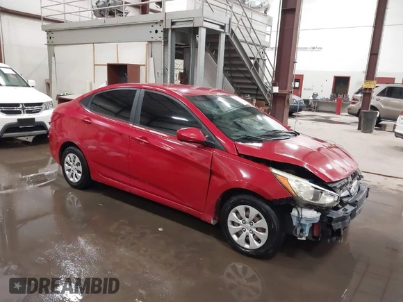 2016 Hyundai Accent SE with VIN KMHCT4AE7GU071524, listed as a IAAI auction lot 41973414 with 97,923 mi miles. Bid and sale history available at carsss.com. Image 1.
