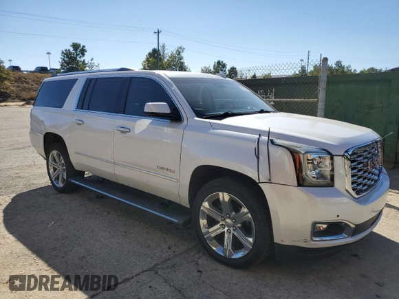2019 GMC Yukon XL Denali with VIN 1GKS1HKJ3KR107881, listed as a Copart auction lot 75206064 with 86,295 mi miles and Salvage Title. Bid and sale history available at carsss.com. Image 4.