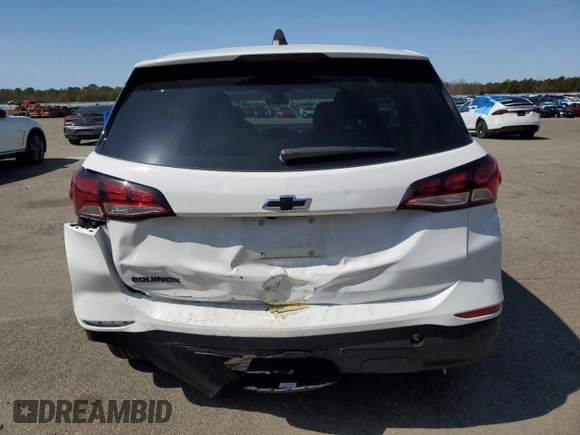 2024 Chevrolet Equinox LS with VIN 3GNAXHEG8RL368938, listed as a Copart auction lot 51263085 with 7,319 mi miles and Salvage Title. Bid and sale history available at DreamBid. Image 6.