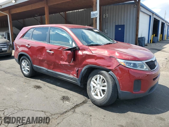 2015 Kia Sorento LX with VIN 5XYKTCA68FG608596, listed as a Copart auction lot 63098115 with 71,648 mi miles and Salvage title. Bid and sale history available at DreamBid. Image 4.