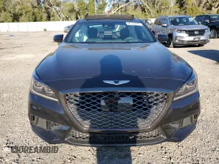 2019 Genesis G80 3.3T Sport with VIN KMHGN4JB3KU300405, listed as a Copart auction lot 46150295 with 53,482 mi miles and Salvage Title. Bid and sale history available at carsss.com. Image 5.
