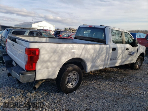 2022 Ford F-250 XL with VIN 1FT7W2A60NEC59187, listed as a Copart auction lot 41717955 with 77,080 mi miles and Salvage title. Bid and sale history available at DreamBid. Image 3.