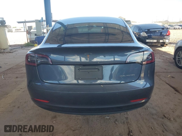 2021 Tesla Model 3 Long Range with VIN 5YJ3E1EB1MF925764, listed as a Copart auction lot 53283255 with 47,432 mi miles and Salvage Title. Bid and sale history available at carsss.com. Image 6.