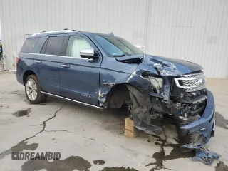 2018 Ford Expedition Platinum with VIN 1FMJU1MT8JEA03232, listed as a Copart auction lot 43085105 with 0 mi miles and Salvage Title. Bid and sale history available at carsss.com. Image 4.