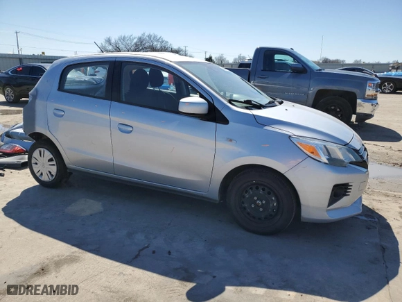 2022 Mitsubishi Mirage ES with VIN ML32AUHJ3NH002069, listed as a Copart auction lot 48496805 with 28,528 mi miles and Salvage Title. Bid and sale history available at carsss.com. Image 4.