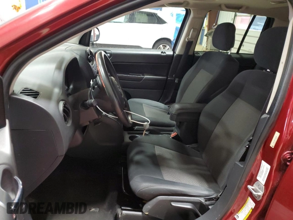 2012 Jeep Compass Latitude with VIN 1C4NJDEB5CD525069, listed as a Copart auction lot 51205565 with 178,534 mi miles and Salvage Title. Bid and sale history available at carsss.com. Image 7.