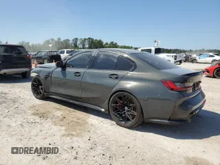 2024 BMW M3 Competition xDrive с VIN WBS43AY02RFS26756, выставлен на аукционе Copart как лот 52377425 с пробегом 7 468 миль миль и Списание • Salvage title. История ставок и продаж доступна на DreamBid. Изображение 2.