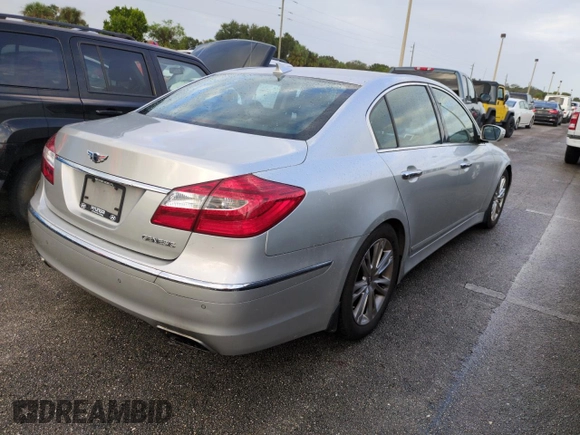 2013 Hyundai Genesis 3.8L with VIN KMHGC4DD2DU241126, listed as a Copart auction lot 74201064 with 150,659 mi miles and Non Repairable. Bid and sale history available at carsss.com. Image 3.