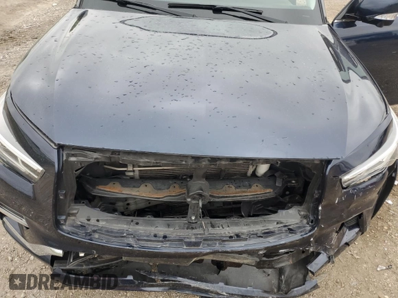2020 Infiniti QX80 LUXE with VIN JN8AZ2NE2L9253853, listed as a Copart auction lot 70101594 with 76,337 mi miles and Salvage Title. Bid and sale history available at carsss.com. Image 12.