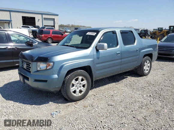 2006 Honda Ridgeline RTL with VIN 2HJYK16506H568870, listed as a Copart auction lot 53120495 with Not Provided miles and Salvage Title. Bid and sale history available at DreamBid. Image 1.