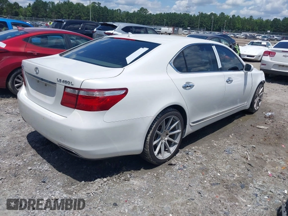 2007 Lexus LS 460 L with VIN JTHGL46F575002153, listed as a IAAI auction lot 42485250 with 261,868 mi miles and . Bid and sale history available at DreamBid. Image 4.
