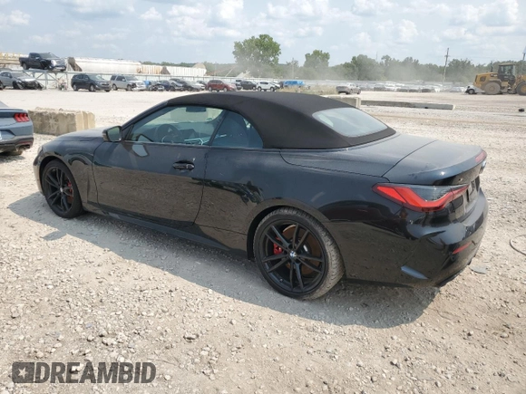2023 BMW 4 Series M440i xDrive with VIN WBA63AT02PCL52909, listed as a Copart auction lot 64222804 with 21,772 mi miles and Salvage Title. Bid and sale history available at carsss.com. Image 2.