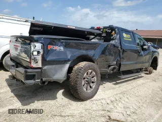 2024 Ford F-350 XL with VIN 1FT8W3BM1REC37101, listed as a Copart auction lot 56579605 with 34,858 mi miles and Salvage title. Bid and sale history available at DreamBid. Image 3.