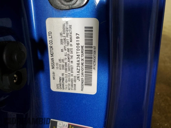 2004 Nissan 350Z Enthusiast z VIN JN1AZ36A34T006197, wystawiony jako Copart lot #44373895 z przebiegiem 108 793 mil mil oraz Szkoda całkowita • Salvage title. Historia ofert i sprzedaży dostępna na DreamBid. Obrazek 12.