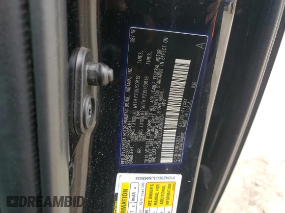 2018 Toyota Sienna SE with VIN 5TDXZ3DC3JS965024, listed as a Copart auction lot 51798835 with 51,267 mi miles and Salvage title. Bid and sale history available at DreamBid. Image 13.