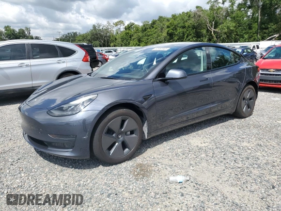 2023 Tesla Model 3 с VIN 5YJ3E1EA7PF672543, выставлен на аукционе Copart как лот 60965665 с пробегом 8 370 миль миль и Списание • Salvage title. История ставок и продаж доступна на DreamBid. Изображение 1.