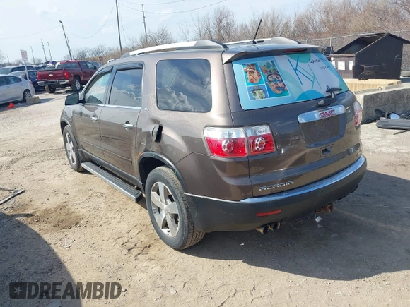 2012 GMC Acadia SLT1 with VIN 1GKKVRED0CJ211129, listed as a IAAI auction lot 41768238 with 131,982 mi miles and . Bid and sale history available at DreamBid. Image 3.