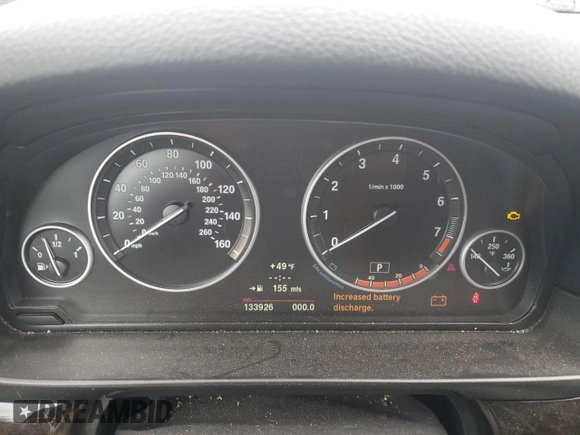 2013 BMW 5 Series 528i xDrive z VIN WBAXH5C51DD106531, wystawiony jako Copart lot #57631545 z przebiegiem 133 926 mil mil oraz Szkoda całkowita • Salvage title. Historia ofert i sprzedaży dostępna na DreamBid. Obrazek 9.