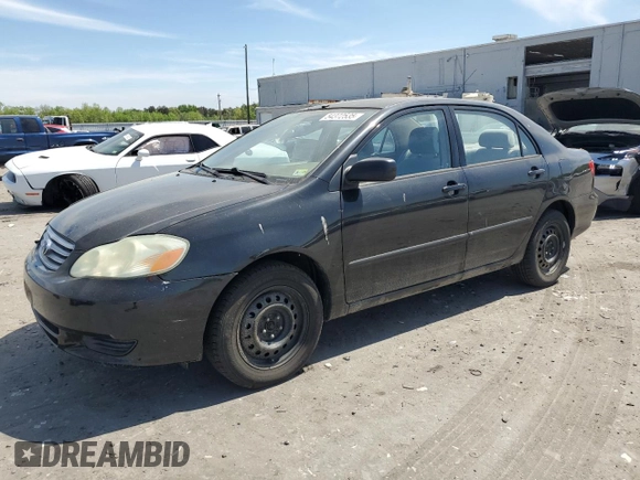 2003 Toyota Corolla CE with VIN 1NXBR32E63Z043999, listed as a Copart auction lot 54372535 with 159,933 mi miles and Salvage Title. Bid and sale history available at DreamBid. Image 1.