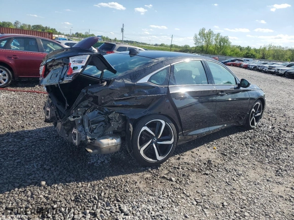 2022 Honda Accord Sedan Sport SE with VIN 1HGCV1F47NA115650, listed as a Copart auction lot 52176265 with 40,015 mi miles and Salvage Title. Bid and sale history available at carsss.com. Image 3.