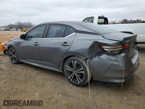2020 Nissan Sentra SR with VIN 3N1AB8DV0LY237605, listed as a Copart auction lot 49116005 with 110,256 mi miles and Salvage Title. Bid and sale history available at DreamBid. Image 2.