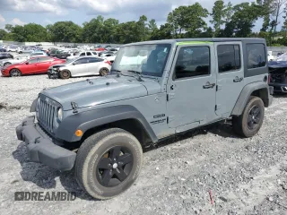 2014 Jeep Wrangler Unlimited Sport with VIN 1C4BJWDG2EL260096, listed as a Copart auction lot 60593265 with 166,783 mi miles and Salvage title. Bid and sale history available at DreamBid. Image 1.